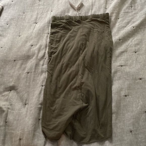 NWT James Perse khaki green cotton skirt size 3 fits L-XL - Picture 4 of 6